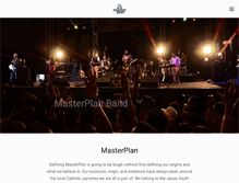 Tablet Screenshot of masterplanband.org